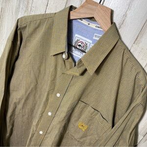 Cinch Western Button Down Long Sleeve Shirt Mens‎ Large Cotton Gingham Plaid